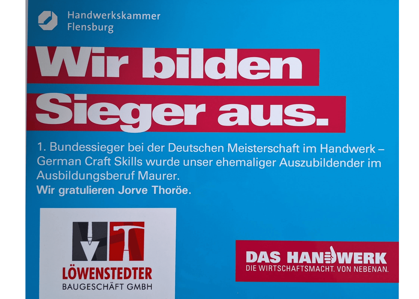 Auszeichnung Wir bilden Sieger aus